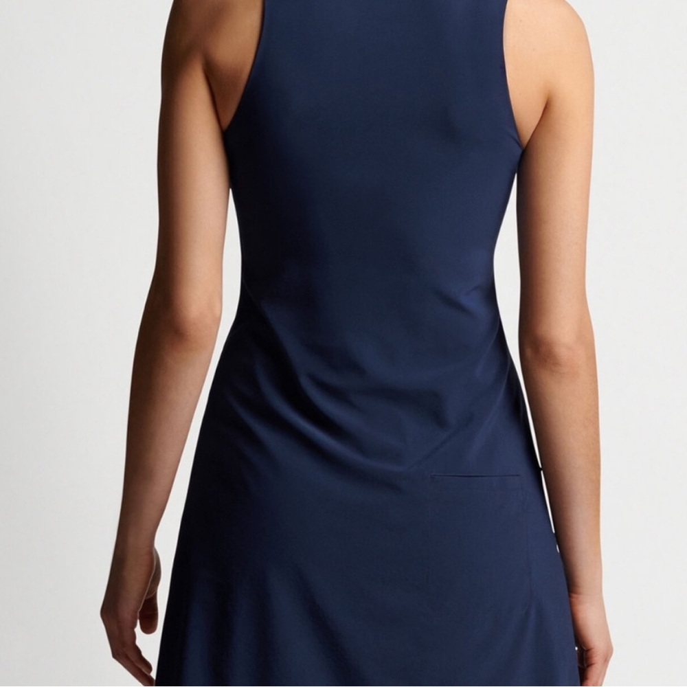 NWOT! Peter Millar Navy Sleeveless Dress - Picture 4 of 8